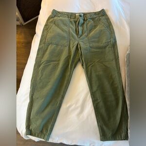 Madewell Olive Ankle utility Pants
